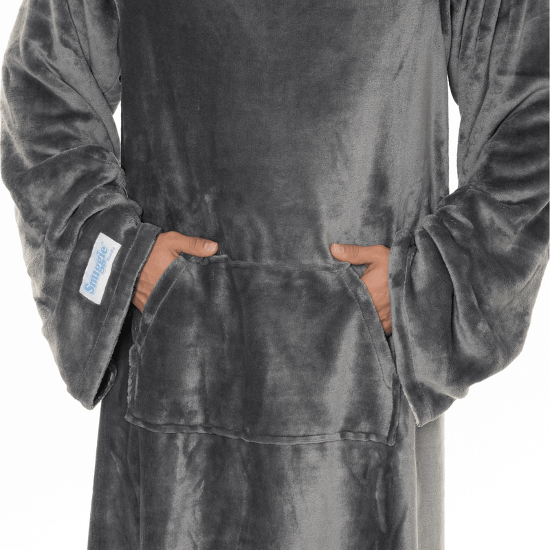 Snuggie Reversible - Grey and Plaid